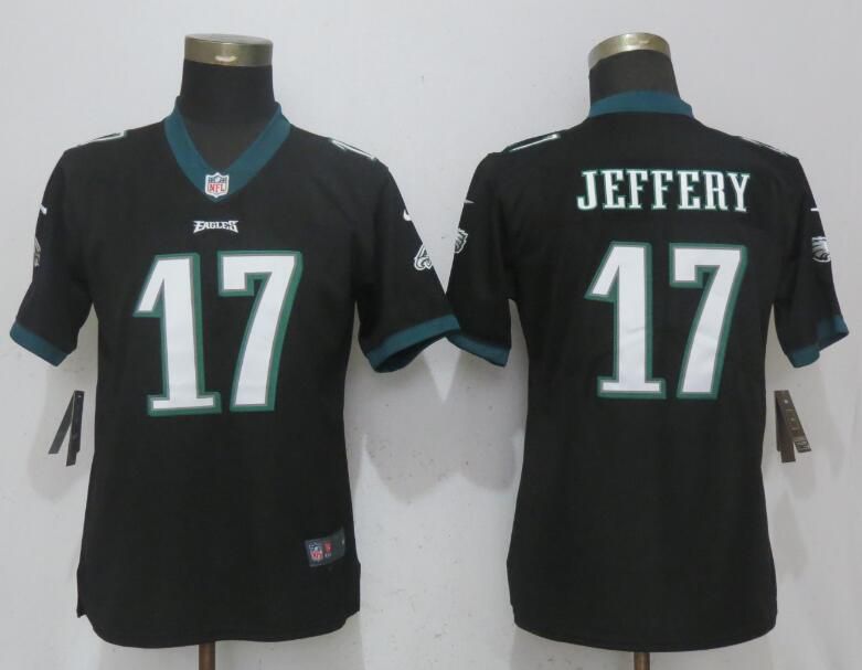 Women Philadelphia Eagles #17 Jeffery Black Vapor Untouchable Nike Player NFL Jerseys